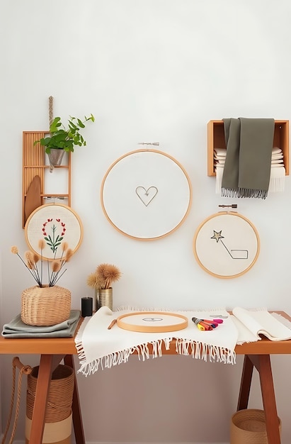 przykład haftu w ramie